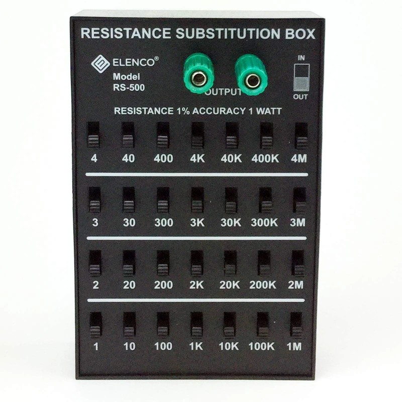 Elenco Resistance Substitution Box | Resistance Range From 1 To