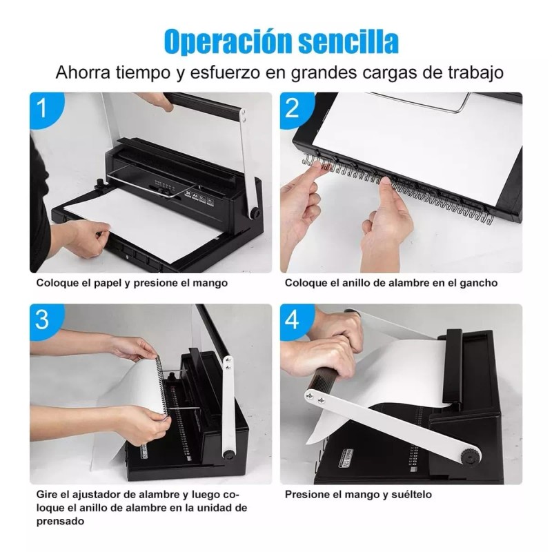 ZPL Máquina De Encuadernación Manual A4 Con 34 Agujeros ZPL