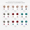 CERASILVER Luxurious Czech Stone Crystal Ball Stud Earrings Set for