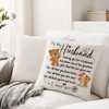 Hardeson To My Husband Birthday Gifts, Cushion Covers Gifts for