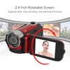 Video Camera Camcorder, Vlogging Camera Recorder, 1080P 16MP, 2.4 Inch