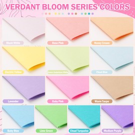 MITINU 13 Pcs 8"x35" Large Stiff Felt Fabric Sheets, 1.2mm Thick Nonwoven Felt for DIY Crafts, Patchwork, Sewing & Home Decoration Projects (Spring Colorful Assorted Series)
