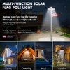 Flagpole Light Solar Powered, 2000 Lumen Brightness, 29 Bright Huge