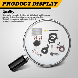 Jecoupoon UTV Turn Signal Kit with Horn Column Turn Switch and Hazard, Amber Blinker Kit Compatible with RZR, Maverick X3, Outlander 500 Gen1 Plug and Play