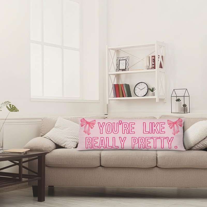 KAOWT Pink Your Like Really Pretty Body Pillow Covers 20x54,