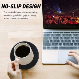 12 PCS Music Coasters, Funny Retro Vinyl Record Coasters for Home Bar Cafes, Creative Drink Coasters Set for Music Lovers, Colorful Insulation Pad, Tabletop Protection Decoration Coffee Coasters (12)