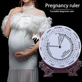 4 Pcs Pregnancy Wheel, Pregnant Due Date Calculator for Moms Pregnant Patients Doctors Midwives Nurses