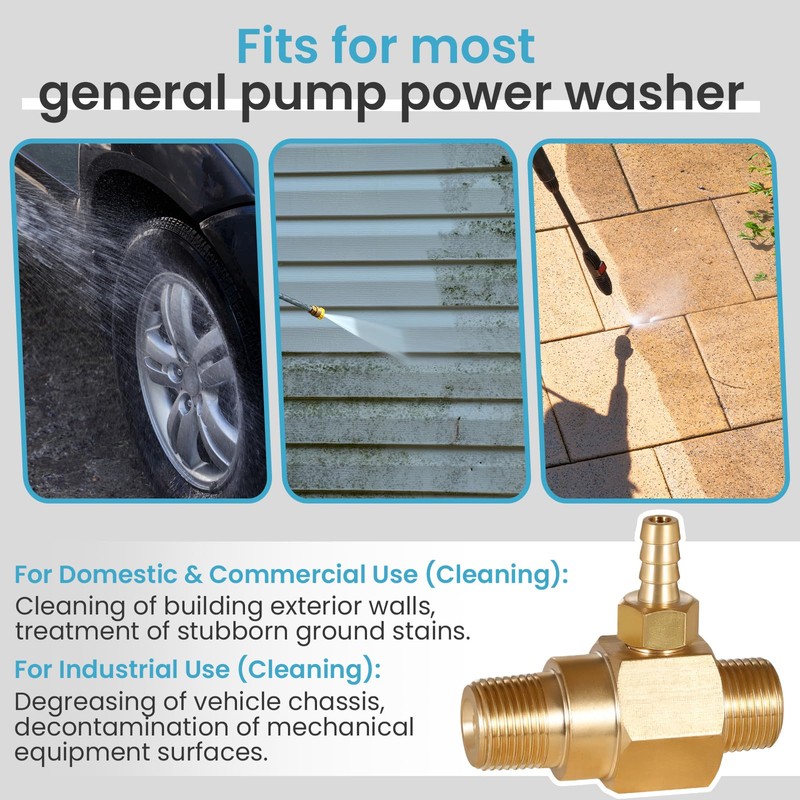 3-5 Gpm Chemical Injector 100775 for General Pump Pressure Washer,