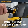 POWERTEC 70463 Shop Vac Hose Adapter Fittings for POWERTEC 70347/70356