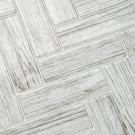 Skyblur Wood Grain Herringbone 3D Peel and Stick Backsplash Tile Backsplash for Kitchen Wall Stick on Backsplash Tiles for Bathroom Wall Tiles Peel and Stick Waterproof 12"x12"