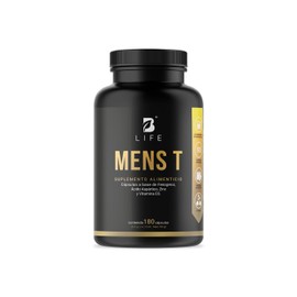 B Life Company Mens T Vitaminas Para Hombre de 180 Cápsulas. Ingredientes naturales: Fenogreco, Ácido Aspártico, Arginina, Zinc y D3. Precursor Natura