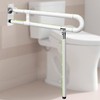 29.5 Inch Toilet Grab Bar - CALEPTONG Foldable Toilet Safety