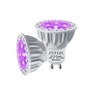 JSVSAL MR16 (GU10 Base) LED Light Bulb,Dimmable,120-Volt,Purple, 6-Watt(50-Watt Equivalent), Aluminum