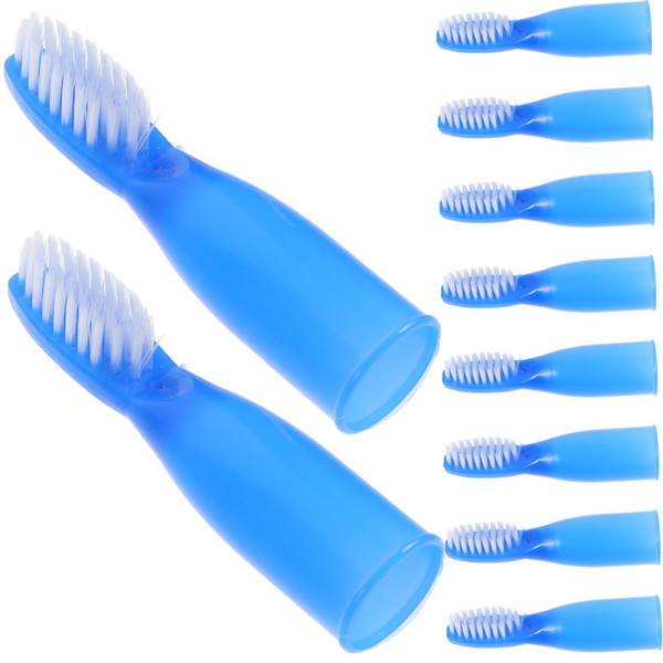 SEWOART 10Pcs Handheld Toothbrush Large Handle Toothbrushes with Short Handle
