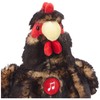 Gipsy 070355 Chicken Soft Toy with Sound, Black, 22 cm