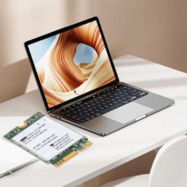 Yunseity RTL8852BE Bluetooth 5.2 M.2 WIFI6 WiFi Card 1800Mbps Dual Band Network Card Support MU-MIMO for PC Laptop