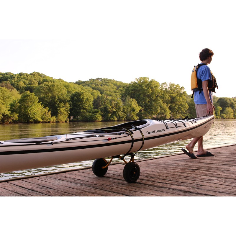 Suspenz Stowable Kayak Carrier Cart, SK Trailer Cart with Airless