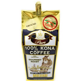 Mulvadi, Coffee Ground 100 Kona, 7 Ounce