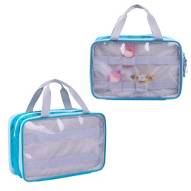 DDgro Carrying Case for Tonies Figures, Travel Storage Bag for Toniebox Characters (Blue Green)