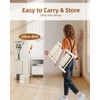 ASPERALD Step Ladder with Single-Handrail,Foldable Step Stool with Anti-Slip Wide