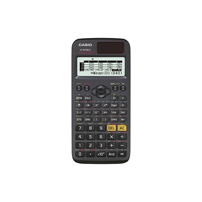Casio FX-87DE Plus Scientific Calculator, Black