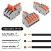 AITRIP 26Pcs Compact Splicing Wire Connectors Assortment Pack Lever Connector