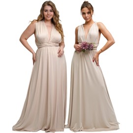 Taniri Infinity Dress - 30 Colors Transformer Bridesmaid for Wedding Guest Maxi Long Formal Evening Gown Bridal Party Plus Size Wrap Dresses Elegant Women One Size Plus