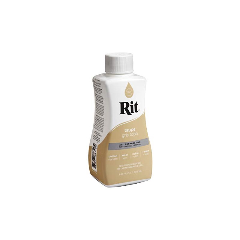 Rit Rit All-Purpose Liquid Dye, Taupe, 8 Fl Oz (Pack