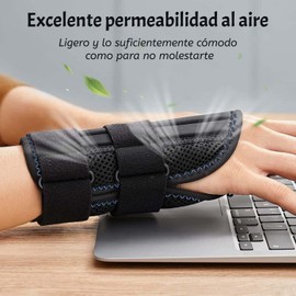 JIUS@FF Muñequera De Soporte, Muñequera Ajustable con 3 Soportes, Soporte Ligero Y Transpirable, Muñequera para Hombres Y Mujeres