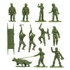 BMC Plastic Army Women - 36pc OD Green Female Soldier