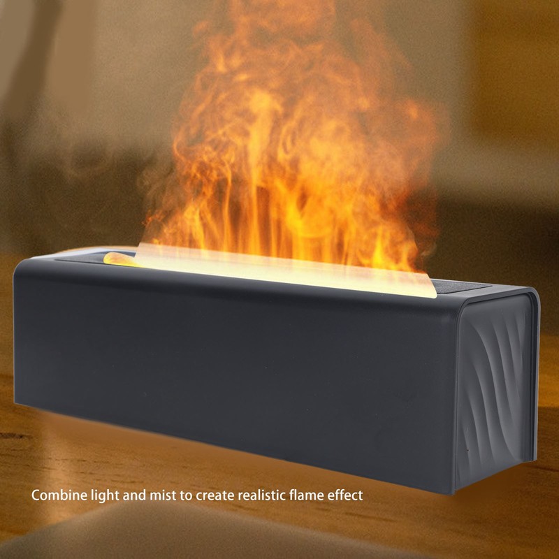 Essential Oil Diffuser 150ml Aromatherapy Humidifier Colorful Flame Light Quiet