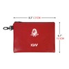 KVV Premium Waterproof Golf Pouch - PU Leather Accessory Bag