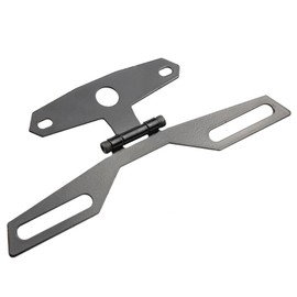 One Piece Useful Motorcycle Folding License Plate Adjustable Rear Light Bracket Mount Durable Motorcycle Flip Up License Plate for Dirt Bike