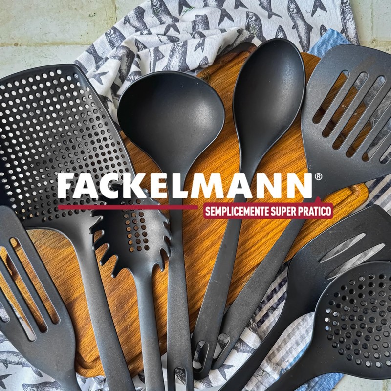 Fackelmann Schiumarola antiaderente in Nylon alto spessore, max 200°C, lavabile