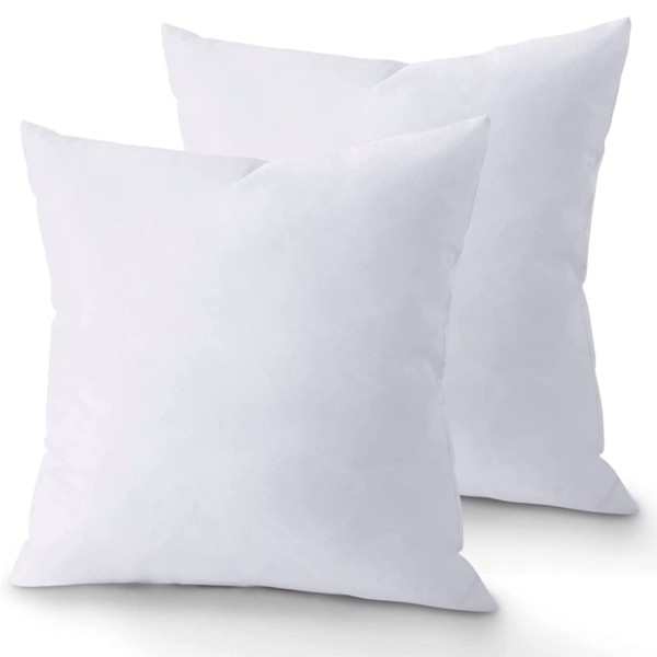 Keeble Outlets Bedding Throw Pillows White, 18 x 18 Inches