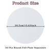 Klmnop Thick Felt Plate Dividers for Stacking, Set of 50