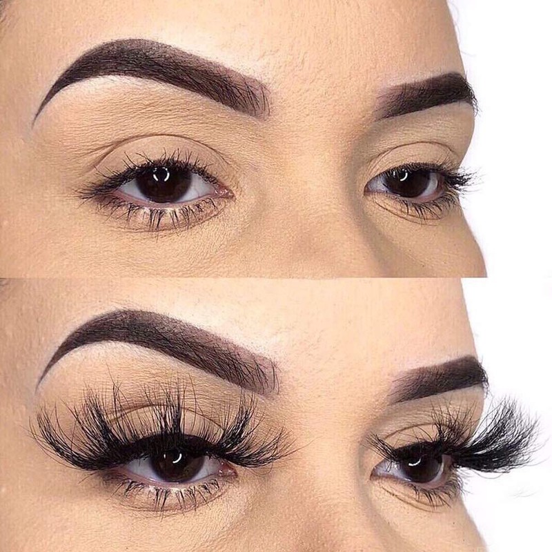 Thick False Eyelashes, 7 Pairs 25 mm 8D Faux Mink