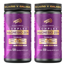 Magnesio Complex Zen5 Magnesios Meses Glicinato Taurato Trenoato Gloconato Bisglicinato Zinc Gaba Teanina Bpn Pro