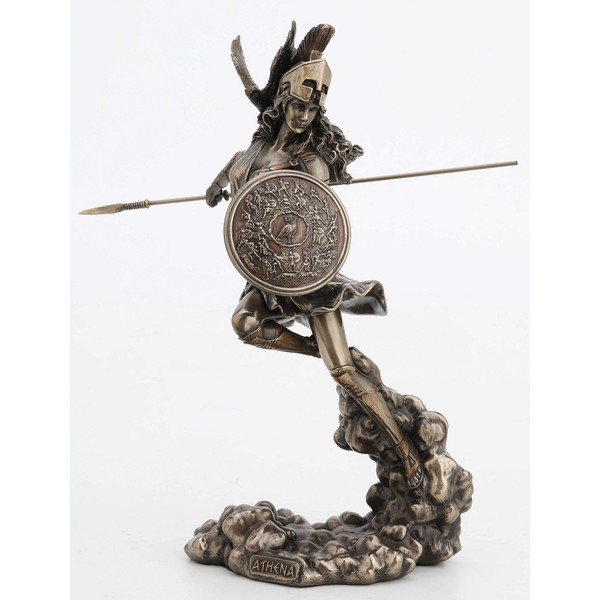 Veronese Design 9 1/4 Inch Greek Goddess Athena Holding Spear