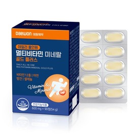 데일리 올인원 멀티비타민 미네랄 골드 플러스 90정 1박스(3개월분) Daily All-in-One Multivitamin Mineral Gold Plus 90 Tablets (1 Box, 3-Month Supply)