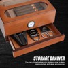 COOL KNIGHT Cigar Humidor with Front Hygrometer, Humidifier and Accessory