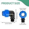 PE Angle 90 Degree with Male Thread: Connector for Connection