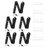 Pack of 5 Black Lanyards, 5 Pieces Clear Card Holders,