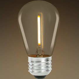 Bulbrite 776685 - S14 - LED - Vertical Filament - 0.7 Watt - 75 Lumens - 11 Watt Equal - 2700K Warm White