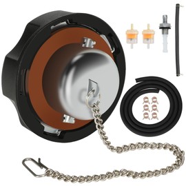 CILOYU - Tapa de gasolina para motor Predator 212, tapa de depósito de combustible con cadena compatible con 196 cc 6.5 hp Coleman CT200U BT200X CT200U-EX Baja Doodlebug DB30 Massimo Mini Bike Go Kart
