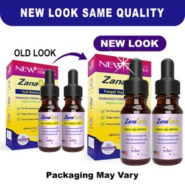 ZanaQuick Extra Strength Toenail & Fingernail Repair Drops - Nail Care Renewal for Thick, Damaged & Discolored Nails - 2 Pack