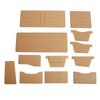 13 Pcs Leather Wallet Template Transparent Clear Acrylic Leather Template