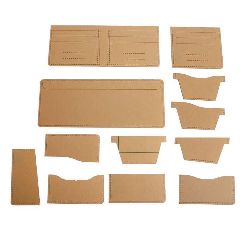 13 Pcs Leather Wallet Template Transparent Clear Acrylic Leather Template