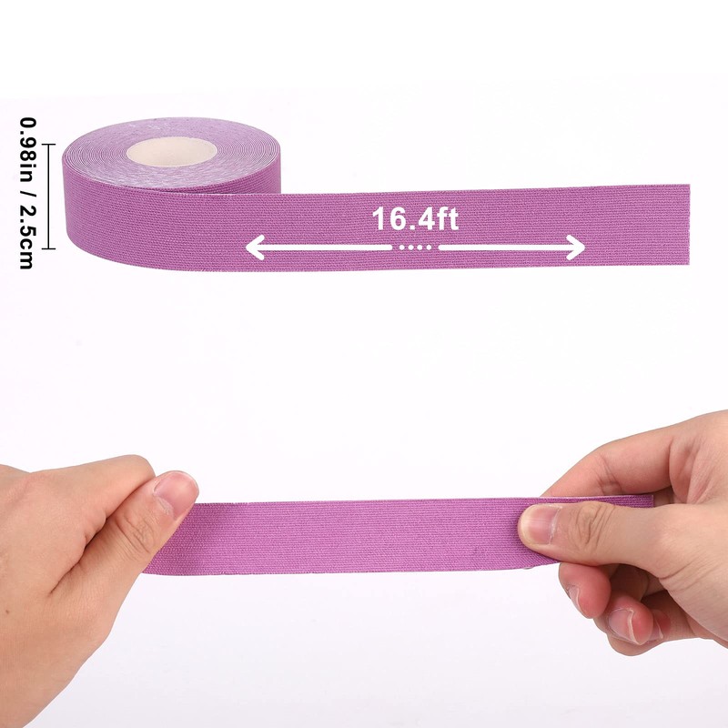 Kinesiology Tape, 8 Rolls, 1.0 x 16.4 ft (2.5 x