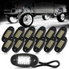12 Pods White Rock Lights 6000K Pure White 36 LEDs